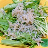 カリカリじゃこと水菜のサラダ